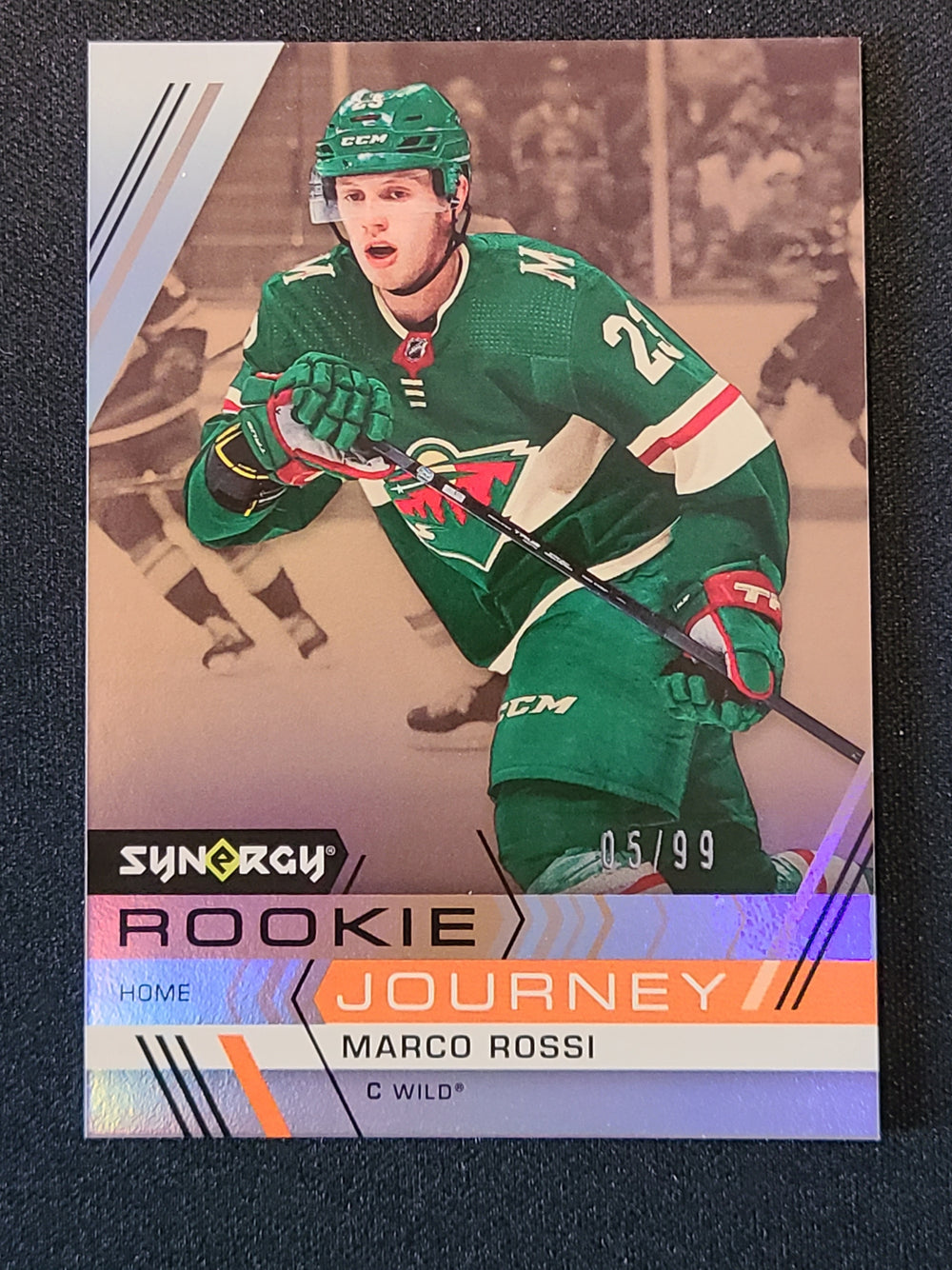 2022-23 Synergy Rookie Journey Home Gold #RJ-4 Marco Rossi Minnesota Wild 5/99