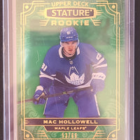 2022-23 Stature Rookie Green #158 Mac Hollowell Toronto Maple Leafs 53/66