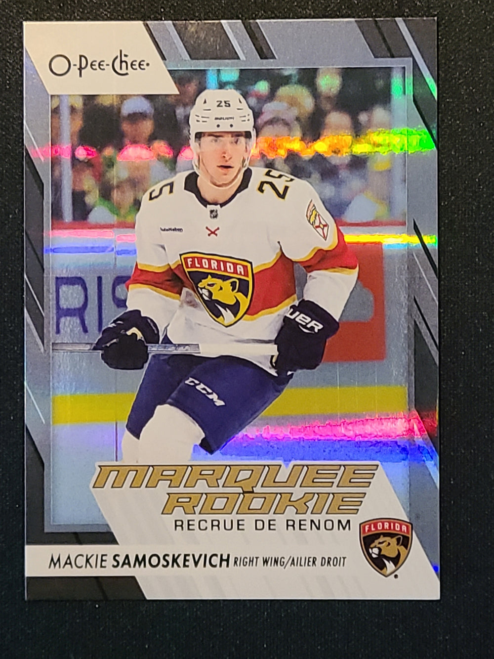 2023-24 OPC Marquee Rookie Rainbow Foil #592 Mackie Samoskevich Florida Panthers 43/100