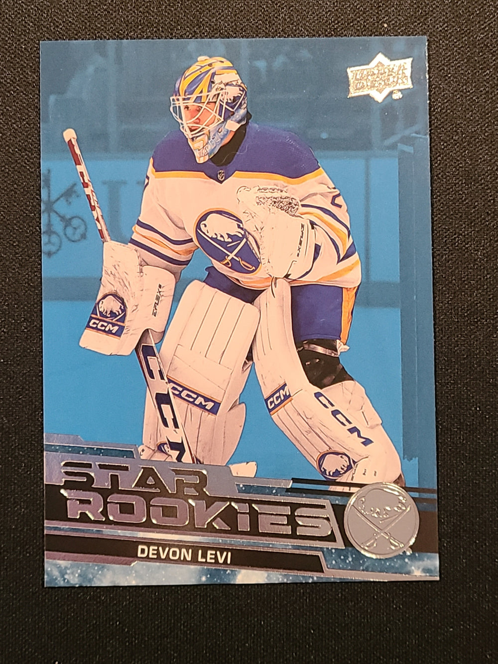 2023-24 Upper Deck Star Rookies Blue Variation #14 Devon Levi Buffalo Sabres
