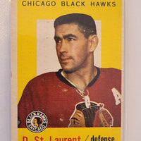 1959-60 Topps Hockey #43 D. St. Laurent Chicago Black Hawks