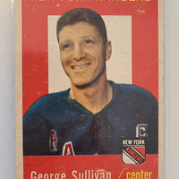 1959-60 Topps Hockey #59 George Sullivan NY Rangers