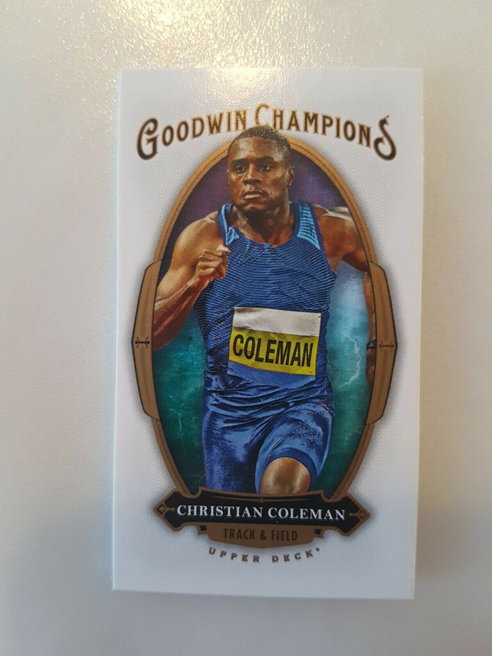 2020 Goodwin Champions Mini #21 Christian Coleman Track and Field