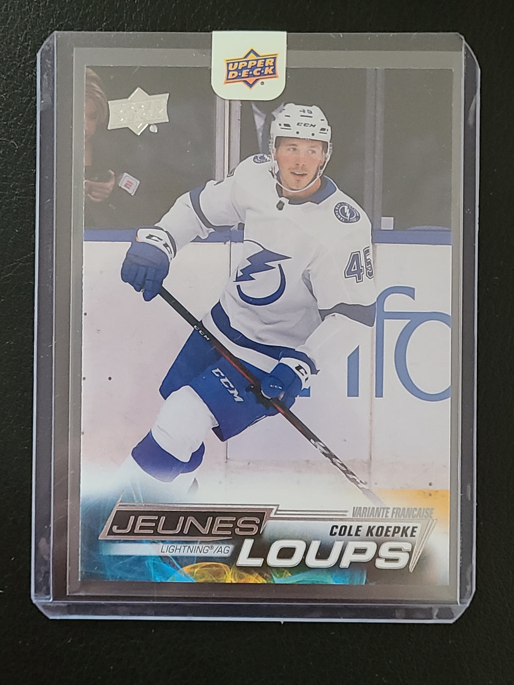 2022-23 Upper Deck Young Guns French Series 2 #484 Cole Koepke Tampa Bay Lightning