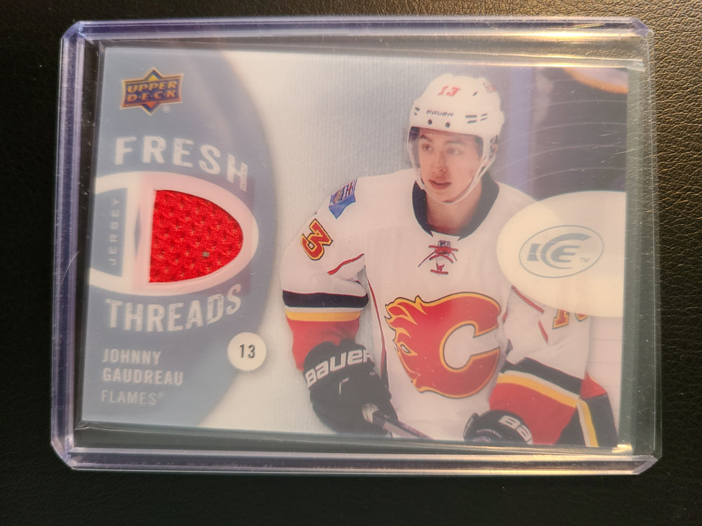 2014-15 Ice Fresh Threads #FT-JG Johnny Gaudreau Calgary Flames RC