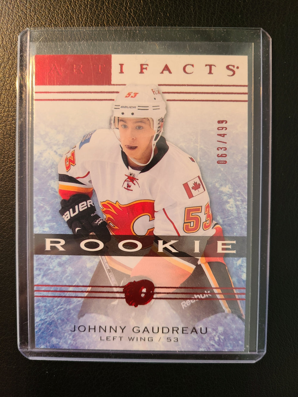 2014-15 Artifacts Rookie Red #146 Johnny Gaudreau Calgary Flames 63/499