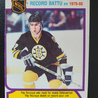 1980-81 OPC Record Breaker #2 Ray Bourque (Rookie Year) Boston Bruins *See Photos for Condition