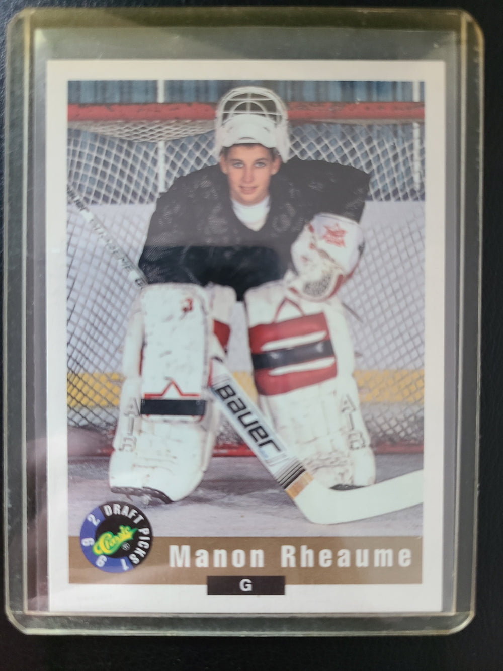 1992 Classic Draft Picks #59 Manon Rheaume Rookie Card