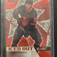 2021-22 Allure Iced Out #IO-1 Connor McDavid Edmonton Oilers