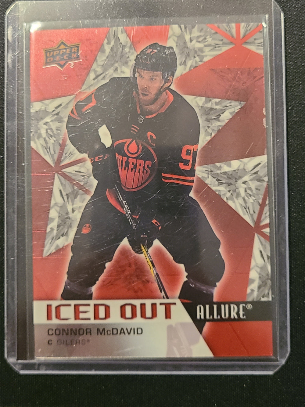 2021-22 Allure Iced Out #IO-1 Connor McDavid Edmonton Oilers
