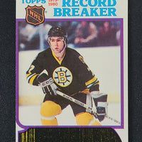 1980-81 Topps Record Breaker #2 Ray Bourque (Rookie Year) Boston Bruins *See Photos for Condition