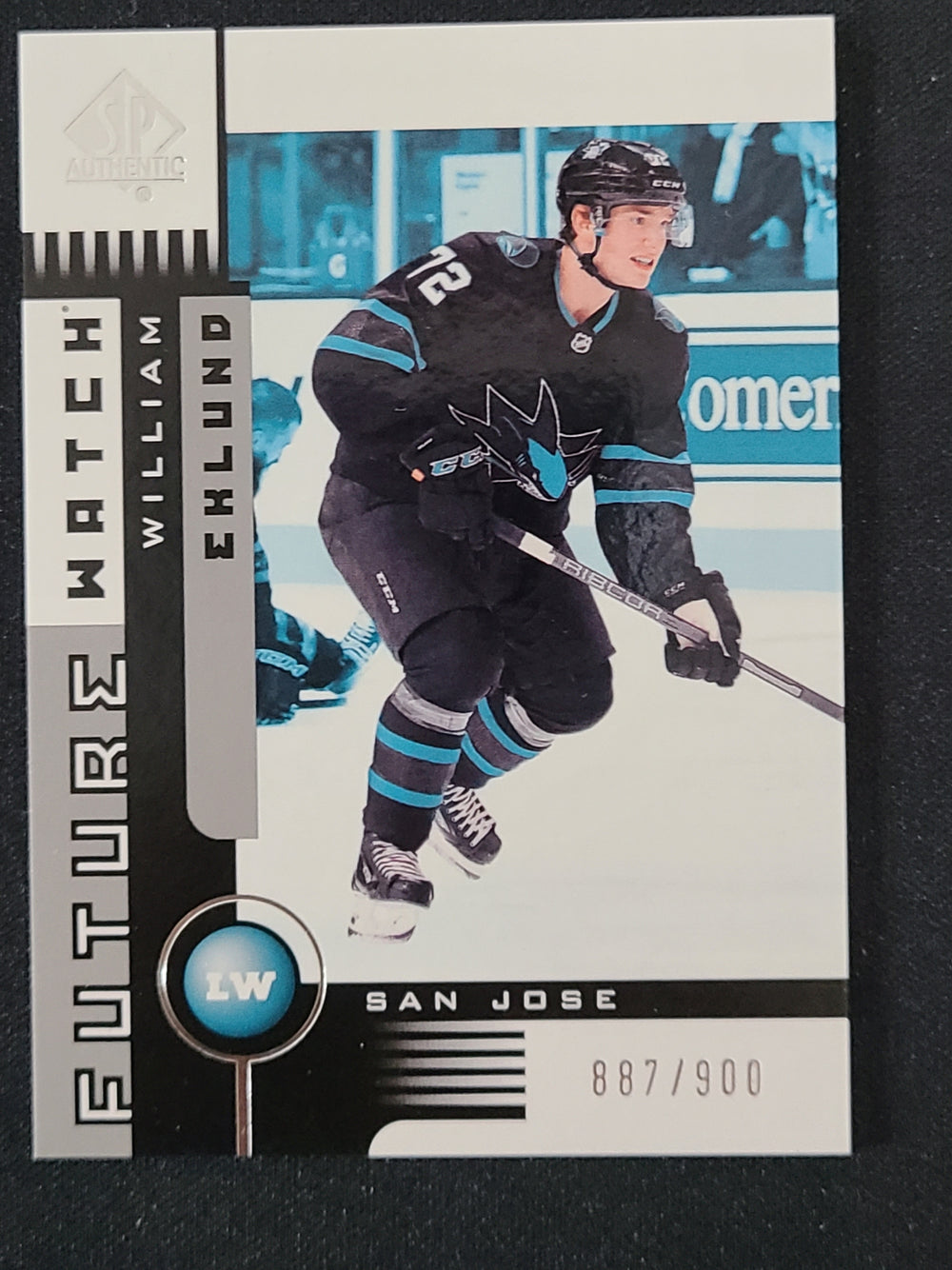 2021-22 SP Authentic Future Watch #01FW-WE William Eklund San Jose Sharks 887/900