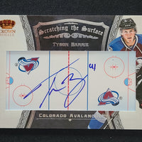 2012-13 Crown Royale Scratching the Surface Auto #SS-TB Tyson Barrie Colorado Avalanche