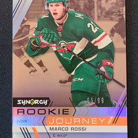 2022-23 Synergy Rookie Journey Home Gold #RJ-4 Marco Rossi Minnesota Wild 5/99