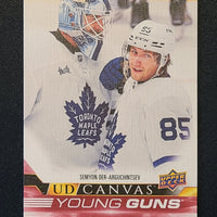 2022-23 Upper Deck Extended Canvas Young Guns #C379 Semyon Der-Arguchintsev Toronto Maple Leafs