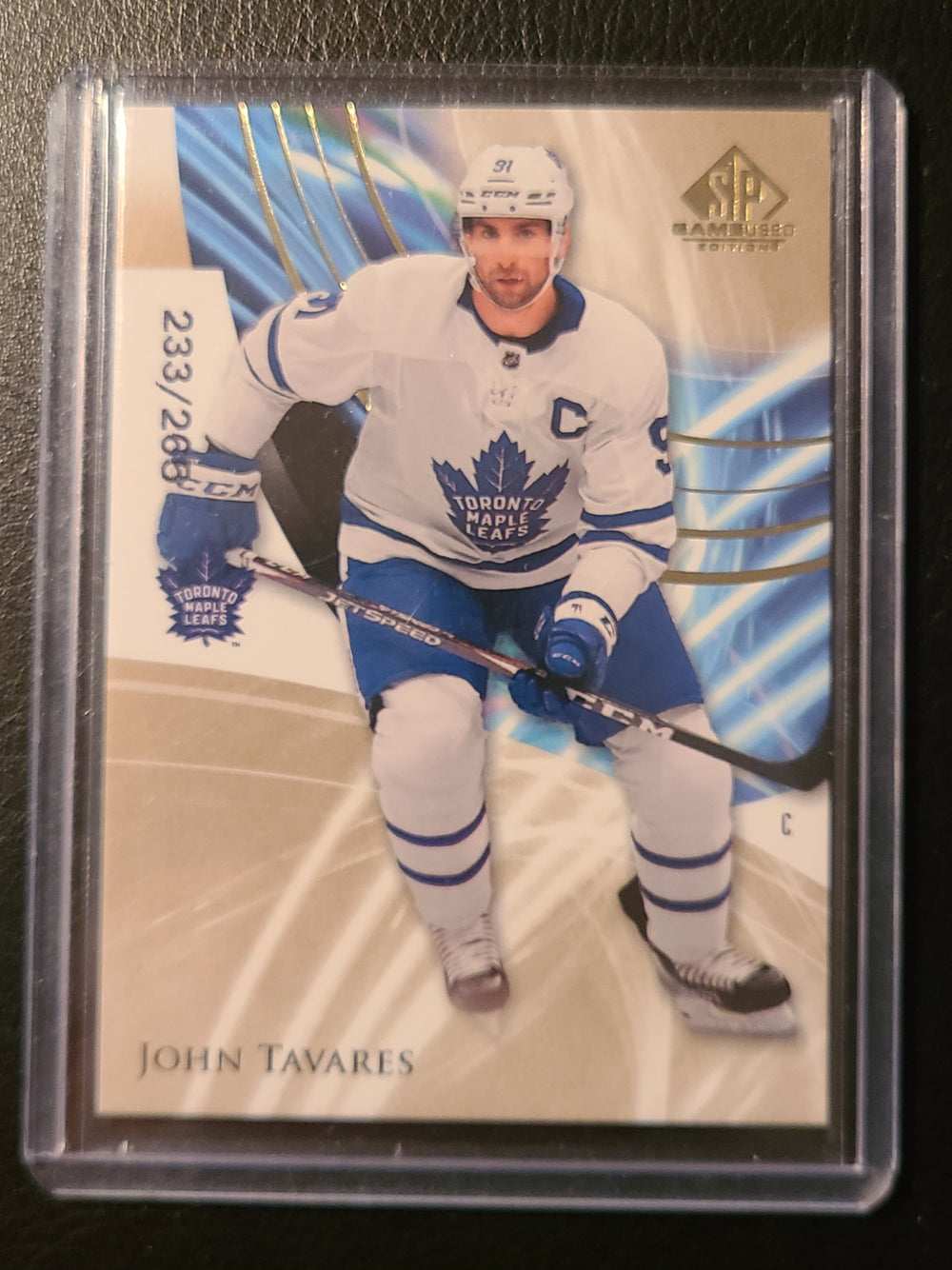 2020-21 SP Game Used #54 John Tavares Toronto Maple Leafs 233/265