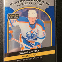 2017-18 Platinum Records #PR-3 Wayne Gretzky Edmonton Oilers