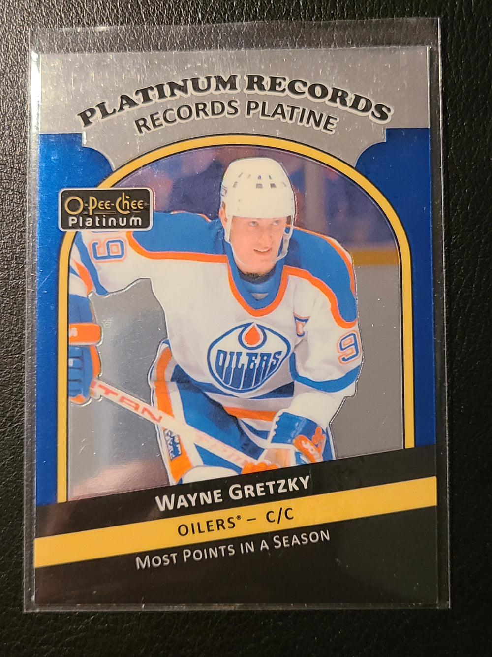 2017-18 Platinum Records #PR-3 Wayne Gretzky Edmonton Oilers