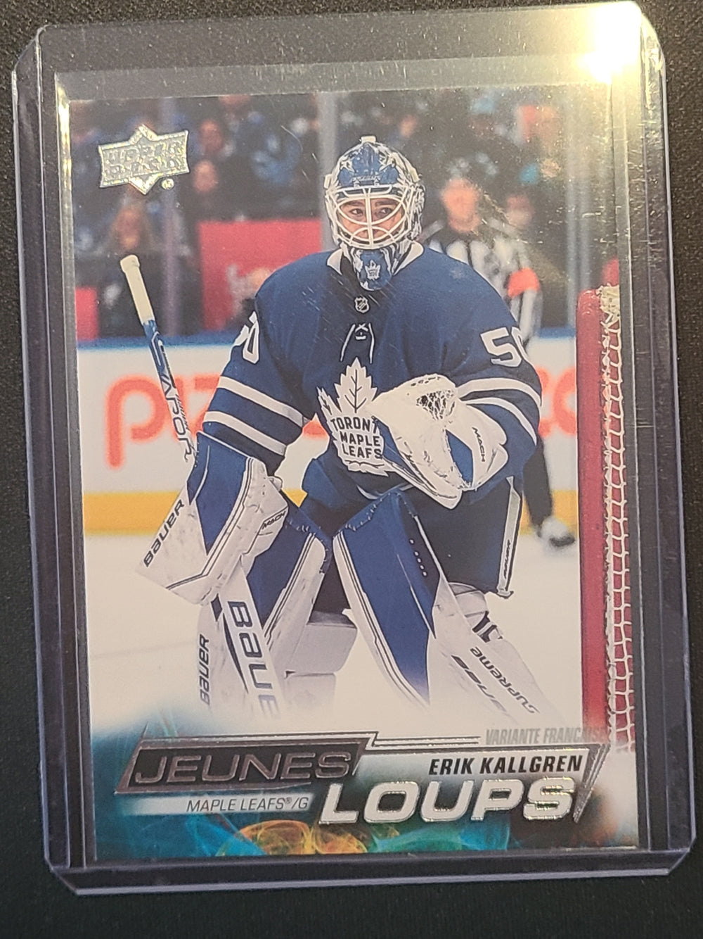 2022-23 Upper Deck Series 1 Young Guns French #208 Erik Kallgren Toronto Maple Leafs