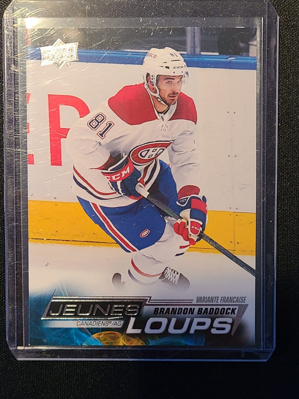 2022-23 Upper Deck Young Guns French Series 2 #460 Brandon Baddock Montreal Canadiens