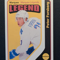 2014-15 OPC Marquee Legend Retro #599 Peter Forsberg Quebec Nordiques