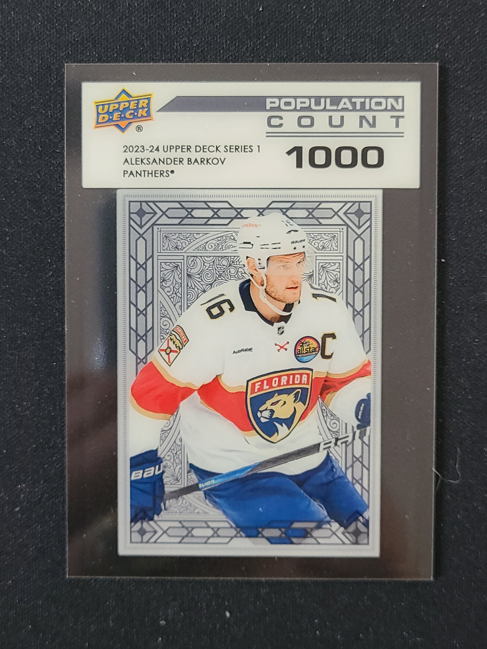 2023-24 Upper Deck Series 1 Population Count 1000 #PC-13 Aleksander Barkov Florida Panthers