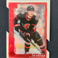 2023-24 Upper Deck Series 1 Star Surge Red Die Cut Parallel #SS-7 Tim Stutzle Ottawa Senators