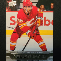 2023-24 Upper Deck Series 1 Debut Dates Inserts (List)