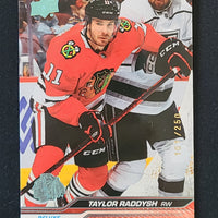 2023-24 Upper Deck Series 1 Deluxe Parallel #38 Taylor Raddysh Chicago Blackhawks 101/250