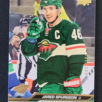 2023-24 Upper Deck Series 1 Exclusives Parallel #91 Jared Spurgeon Minnesota Wild 80/100