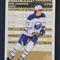 2023-24 Upper Deck Series 1 Stat Box Fillers GOLD Parallel #SB-19 Tage Thompson Buffalo Sabres