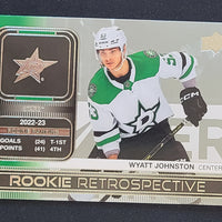 2023-24 Upper Deck Series 1 Rookie Retrospective Inserts (List)