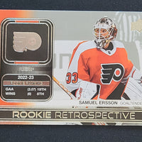 2023-24 Upper Deck Series 1 Rookie Retrospective Inserts (List)