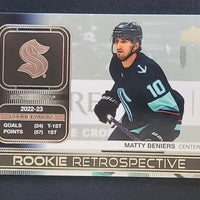 2023-24 Upper Deck Series 1 Rookie Retrospective Inserts (List)