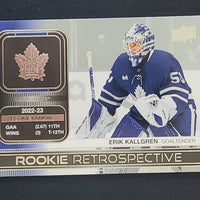 2023-24 Upper Deck Series 1 Rookie Retrospective Inserts (List)