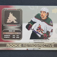 2023-24 Upper Deck Series 1 Rookie Retrospective Inserts (List)