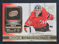 
              2023-24 Upper Deck Series 1 Rookie Retrospective Inserts (List)
            