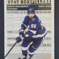 2023-24 Upper Deck Series 1 Stat Box Fillers Inserts (List)