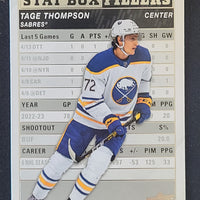 2023-24 Upper Deck Series 1 Stat Box Fillers Inserts (List)