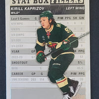 2023-24 Upper Deck Series 1 Stat Box Fillers Inserts (List)