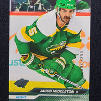 2023-24 Upper Deck Series 1 Deluxe Parallel #90 Jacob Middleton Minnesota Wild /250
