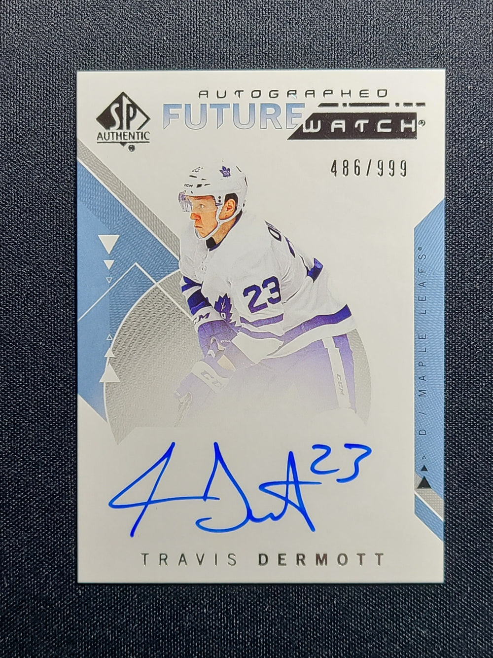 2018-19 SP Authentic Future Watch Auto #174 Travis Dermott Toronto Maple Leafs 486/999