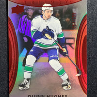 2022-23 Trilogy Red Parallel #50 Quinn Hughes Vancouver Canucks 53/299