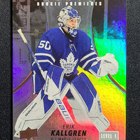 2022-23 Trilogy Rookie Premieres Level 1 #104 Erik Kallgren Toronto Maple Leafs 354/999