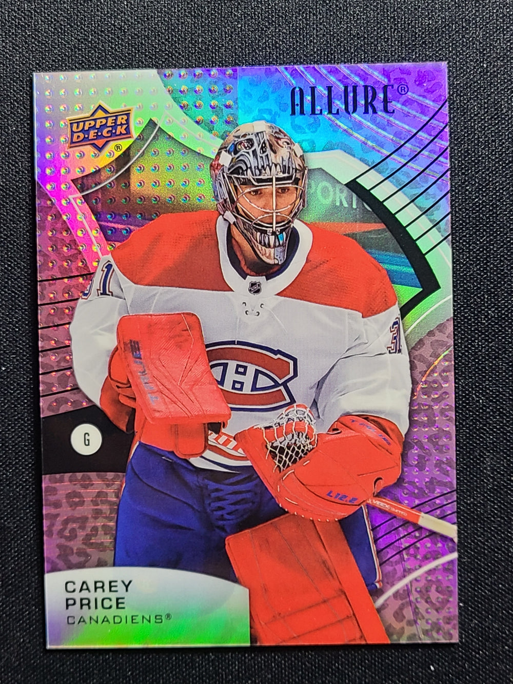 2021-22 Allure Pink Leopard Parallel #71 Carey Price Montreal Canadiens SSP