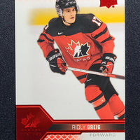 2022-23 Team Canada Juniors Red #7 Ridly Greig