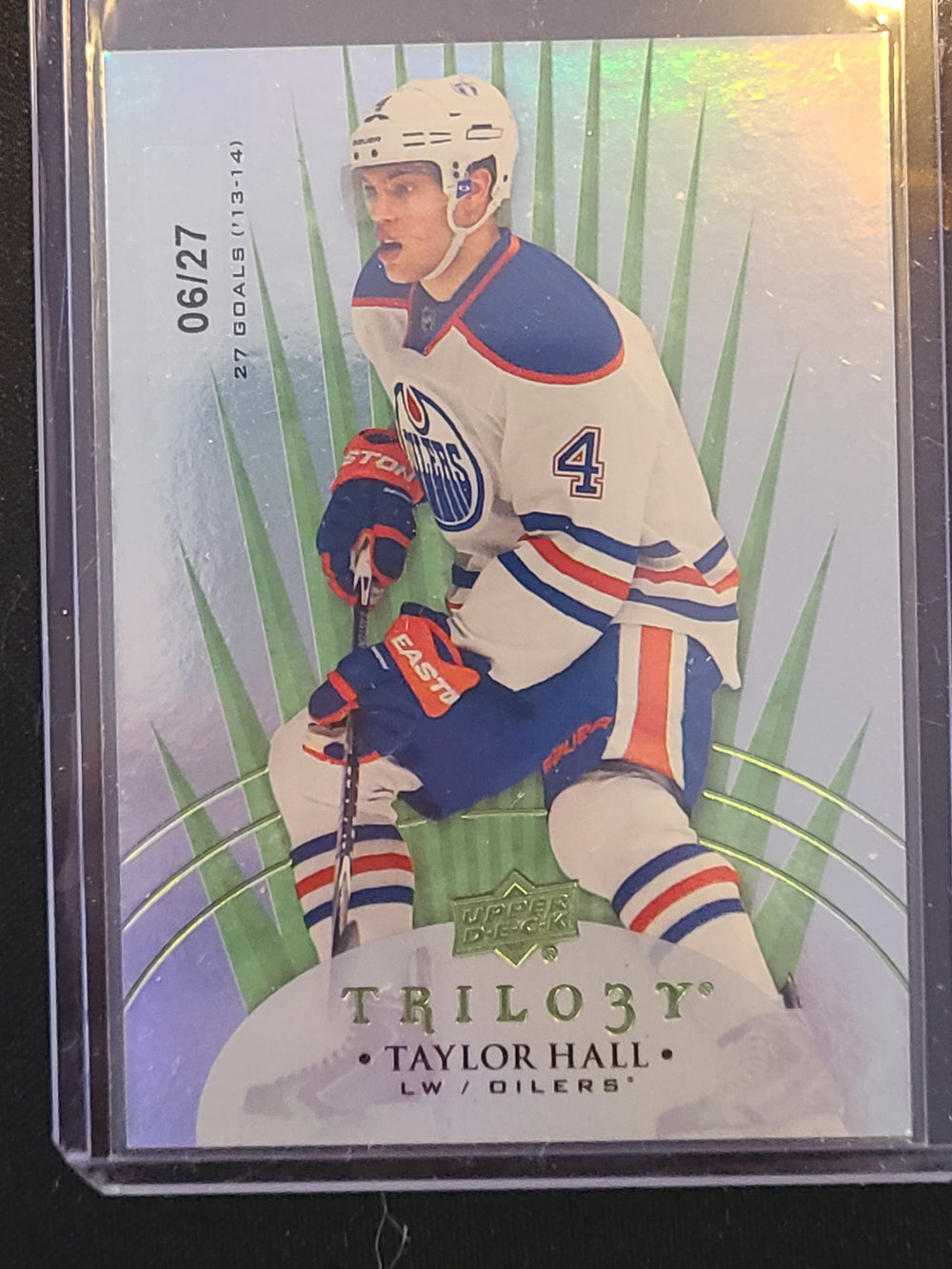 2014-15 Trilogy Radiant Green #35 Taylor Hall Edmonton Oilers 6/27