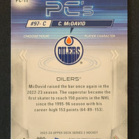 2023-24 Upper Deck Series 2 PC's GOLD Sparkle #PC-11 Connor McDavid Edmonton Oilers
