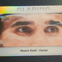 2023-24 Upper Deck Series 2 Glaring #GL-11 Nazem Kadri Calgary Flames