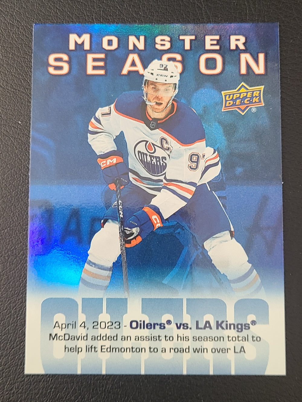 2023-24 Upper Deck Series 2 Monster Season Connor McDavid Insert Set (List)